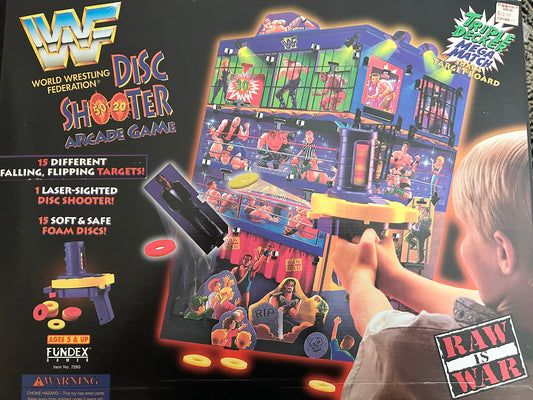 WWF Disc Shooter arcade game by Fundex PW Catalog