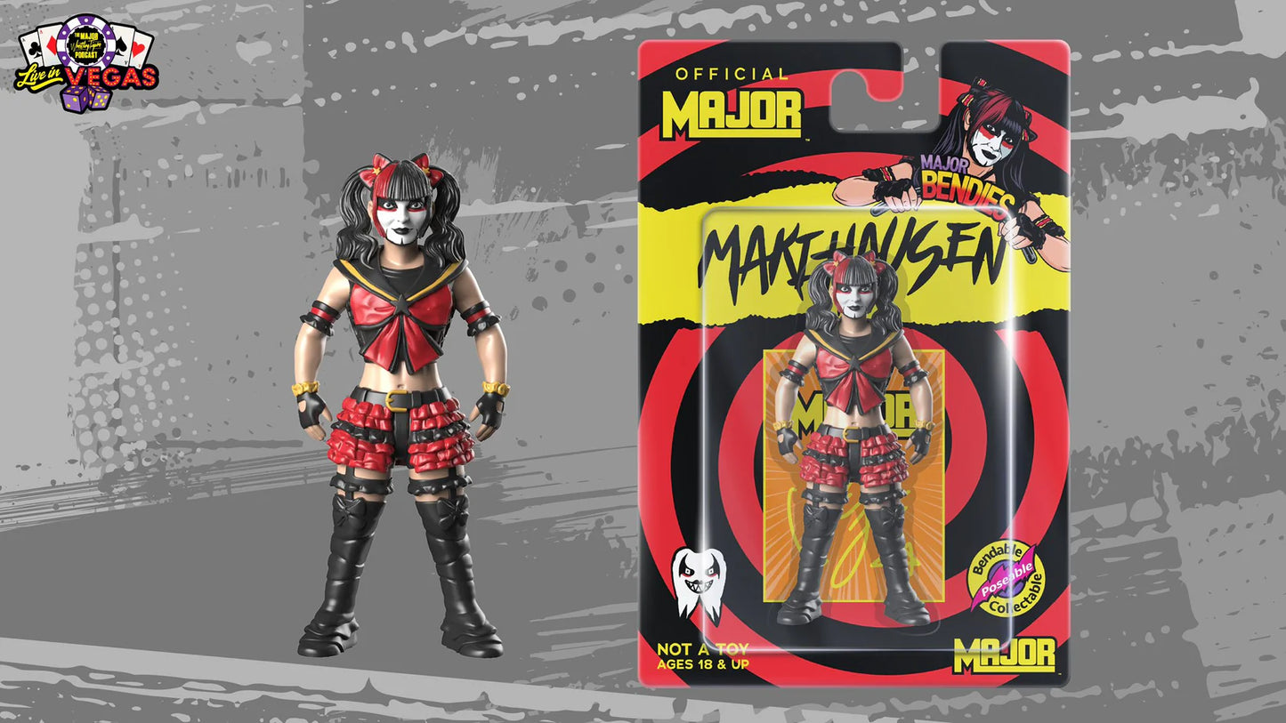 Major Wrestling Figure Podcast Major Bendies Makihausen Maki Itoh Action & Toy Figures PWcatalog