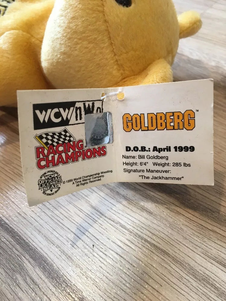 WCW Goldberg Nitros Bears & Wolves 9" Beanie Bear 1999 by Racing Champions Pwcatalog