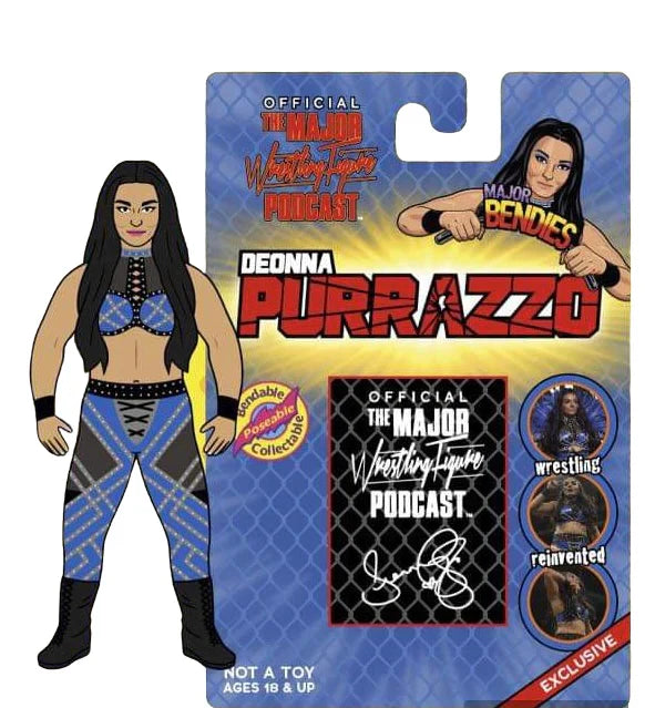 Major Wrestling Figure Podcast Major Bendies Limited Edition Deonna Purrazzo Action & Toy Figures PWcatalog