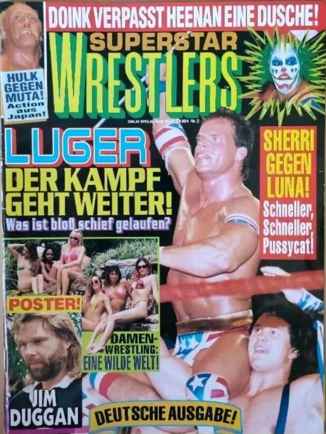 Superstar Wrestlers 11 March 1994 from Germany Magazine PWcatalog