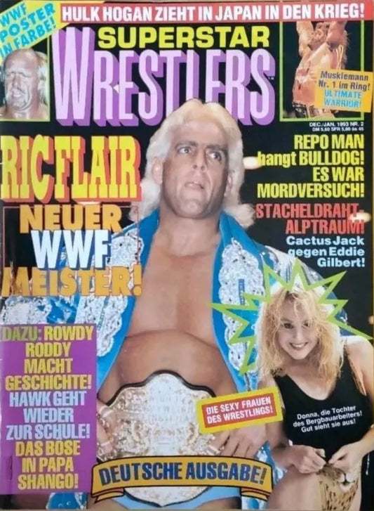 Superstar Wrestlers 2 Dec./Jan. 1993 from Germany Magazine PWcatalog