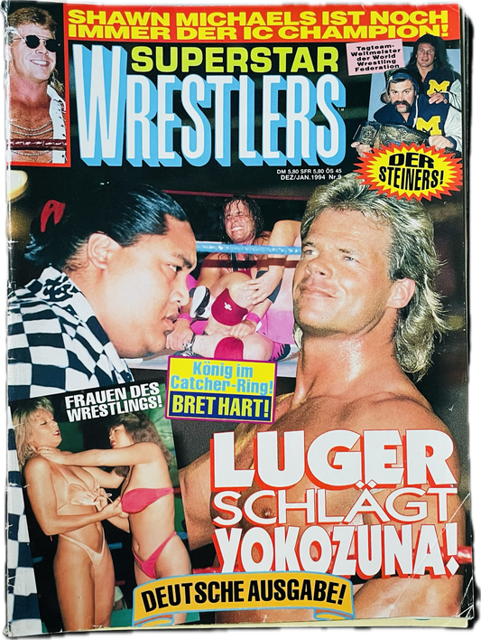 Superstar Wrestlers 9 Dec/Jan. 1994 from Germany Magazine PWcatalog