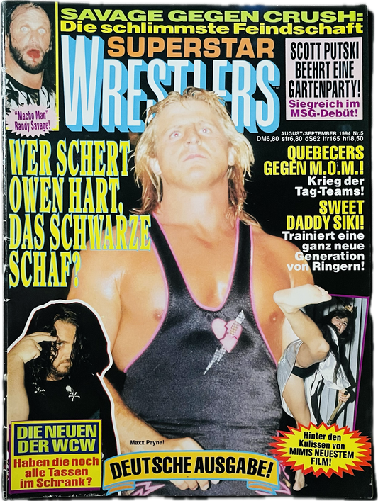 Superstar Wrestlers 14 Aug./Sept. 1994 from Germany Magazine PWcatalog