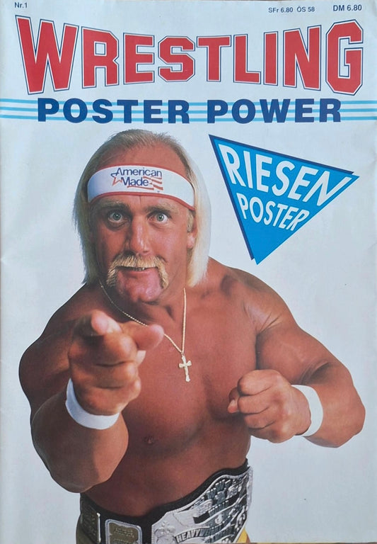 Wrestling Poster Power #1 from Germany Magazine PWcatalog