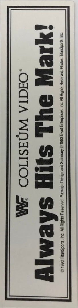 1993 WWF Coliseum Video Bookmark Lex Luger PW Catalog