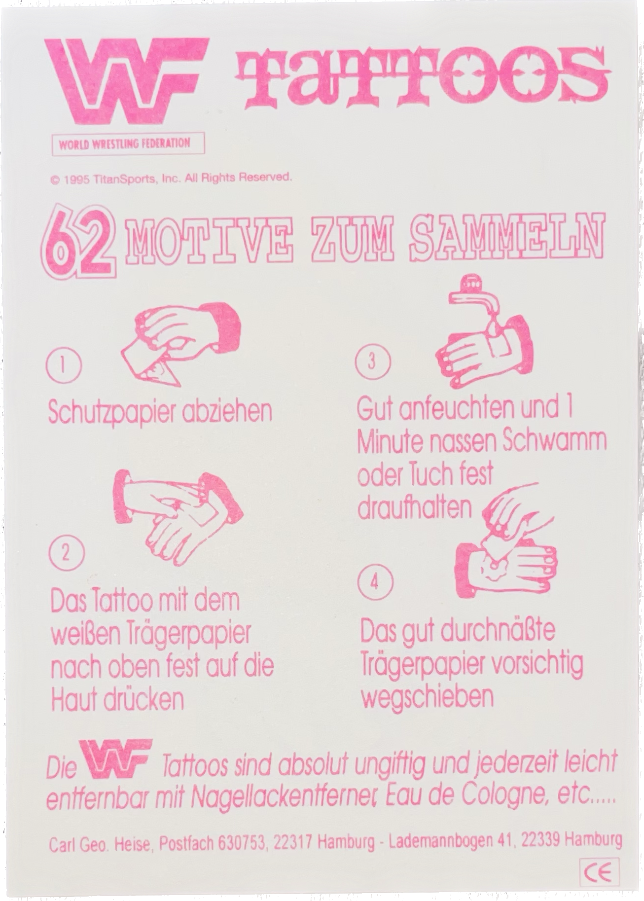 WWF Tattoos 1995 Yokozuna from Germany Pwcatalog