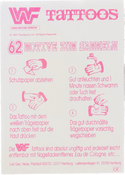 WWF Tattoos 1995 Yokozuna from Germany Pwcatalog