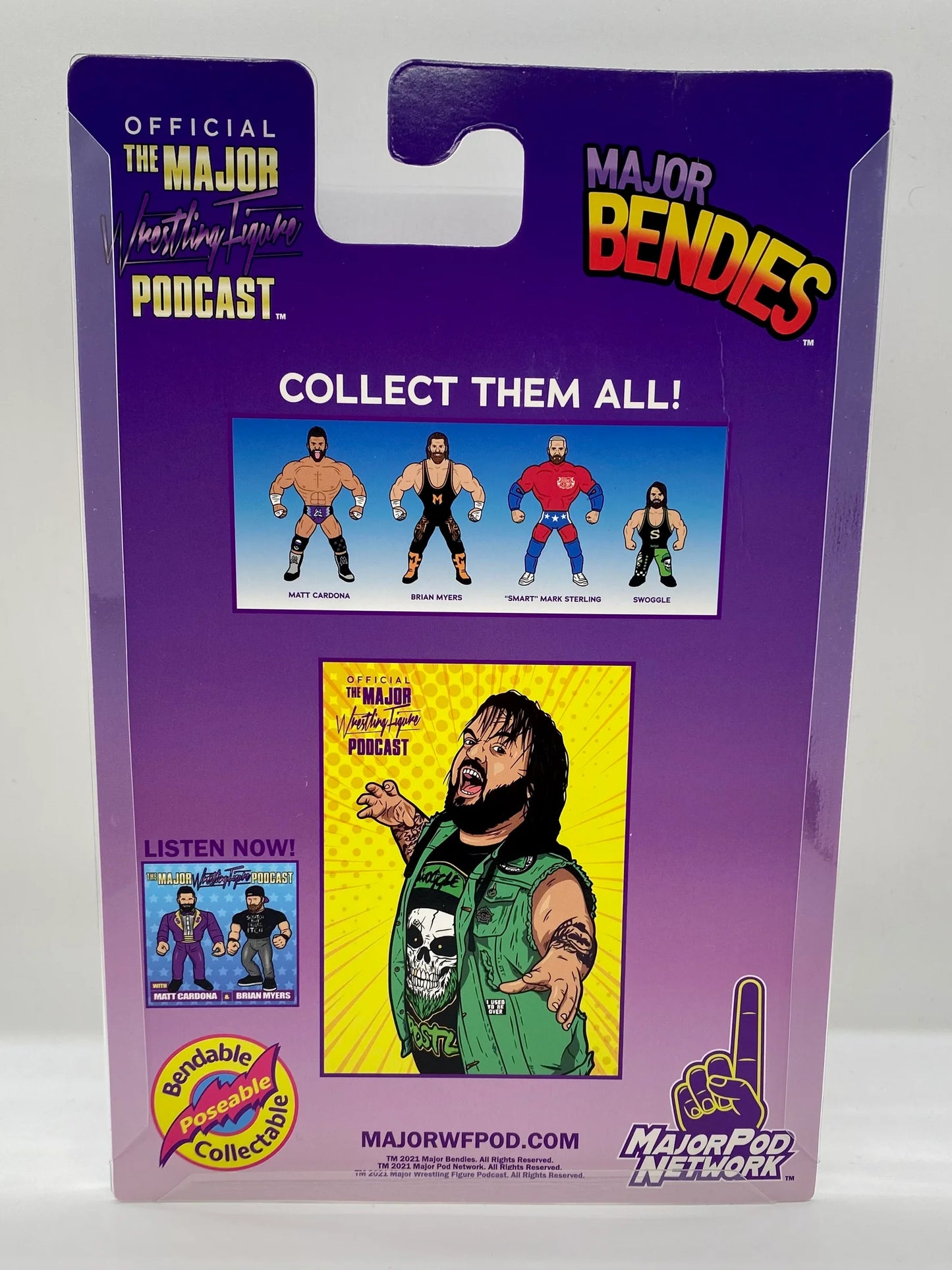 Major Wrestling Figure Podcast Major Bendies Series 1 Swoggle Action & Toy Figures PWcatalog