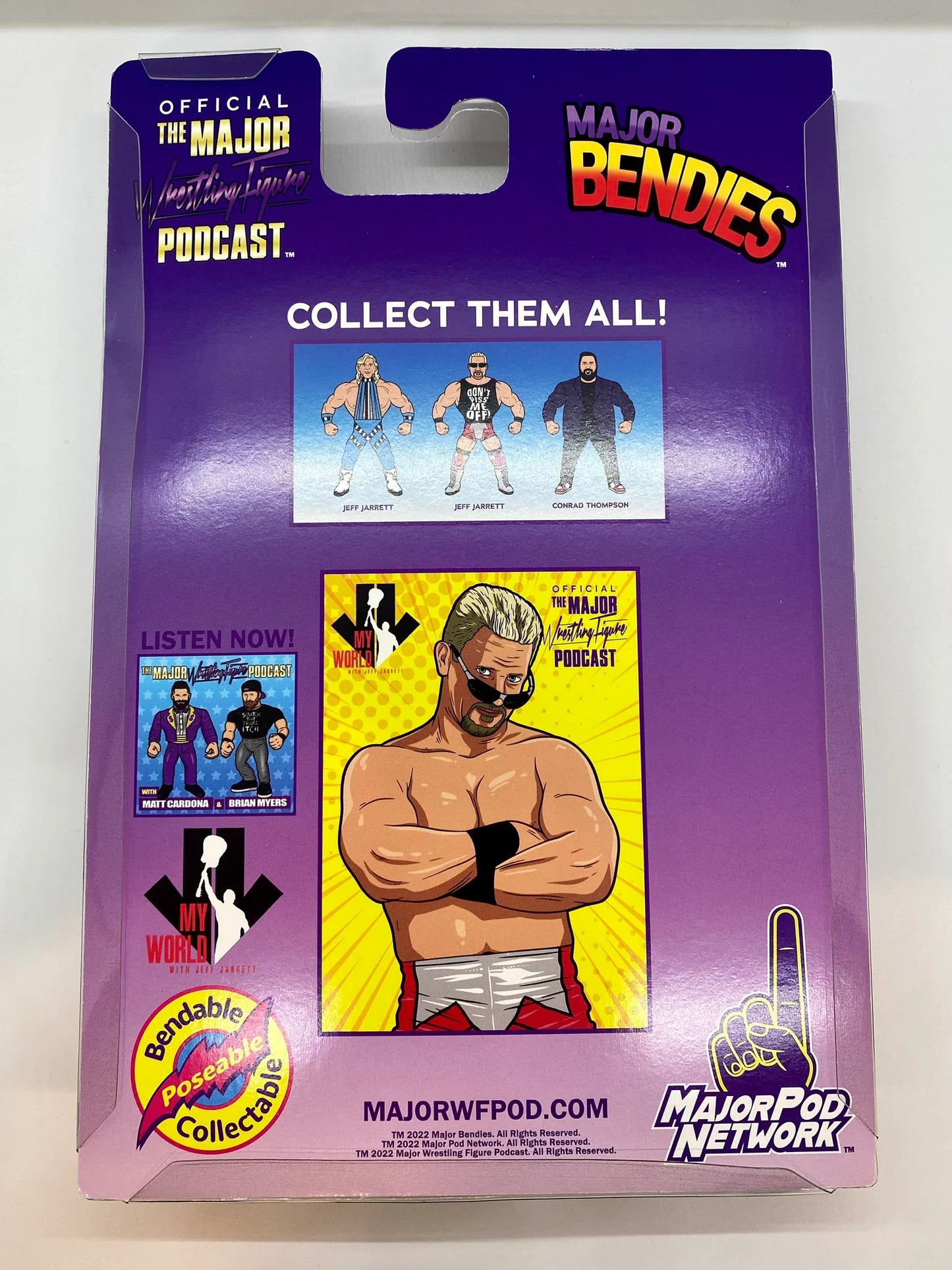 Major Wrestling Figure Podcast Major Bendies "My World with Jeff Jarrett" Jeff Jarrett Action & Toy Figures PWcatalog