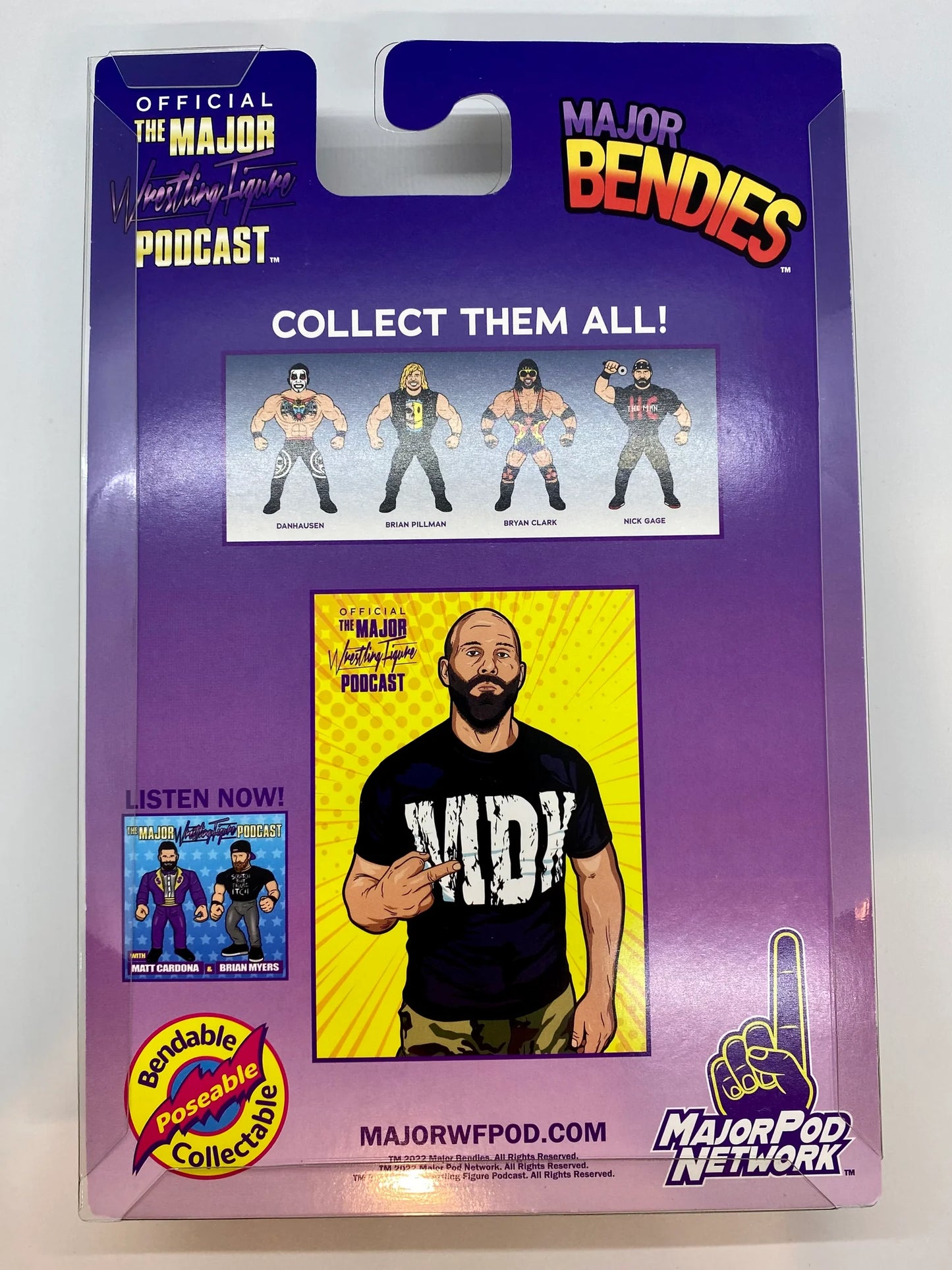 Major Wrestling Figure Podcast Major Bendies Series 2 Nick Gage (Major Chase) Action & Toy Figures PWcatalog