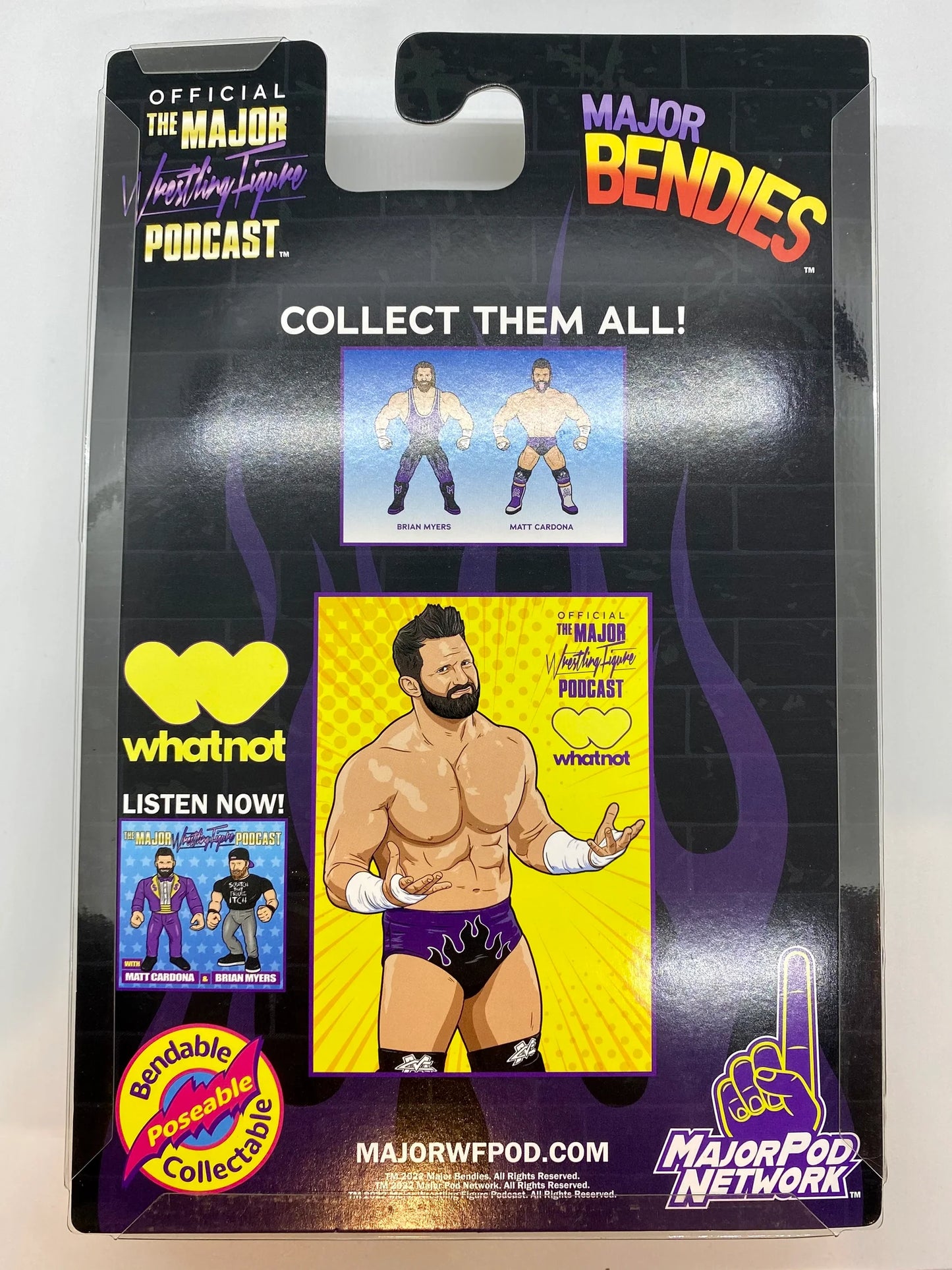 Major Wrestling Figure Podcast Major Bendies Whatnot Exclusive Matt Cardona Action & Toy Figures PWcatalog