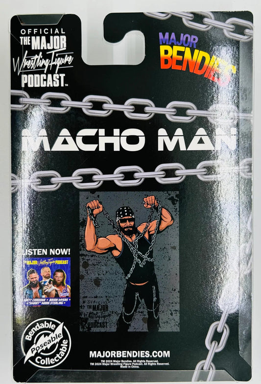 Major Wrestling Figure Podcast Major Bendies SDCC Exclusive "Macho Man" Randy Savage Action & Toy Figures PWcatalog