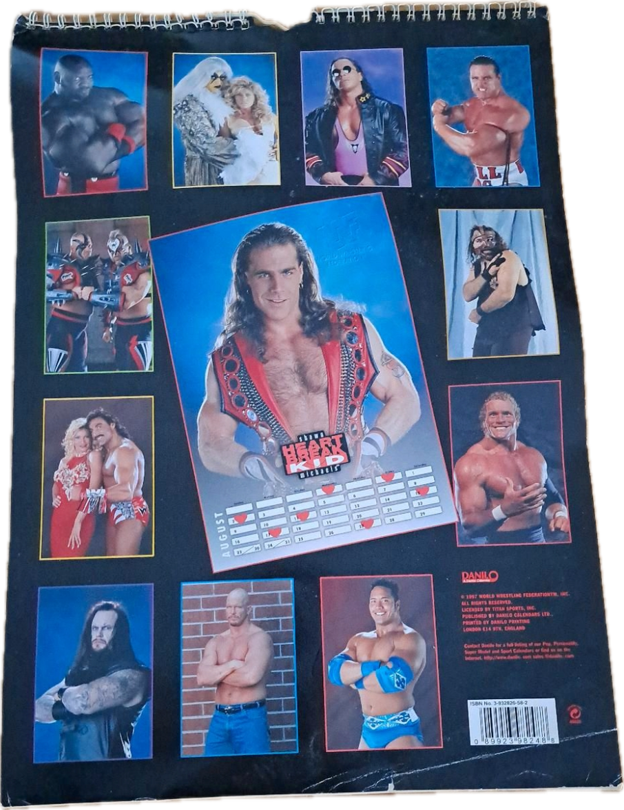 WWF Superstars Calendar 1998 PW Catalog