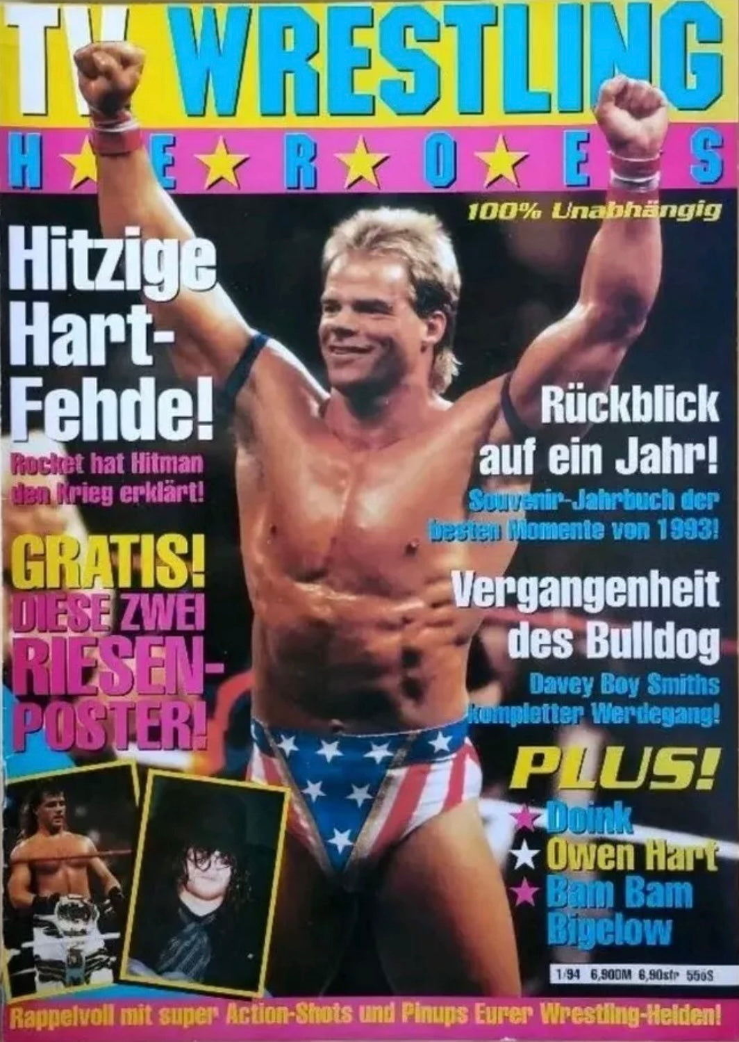 TV Wrestling Heroes 1/1994 Germany Magazine PWcatalog