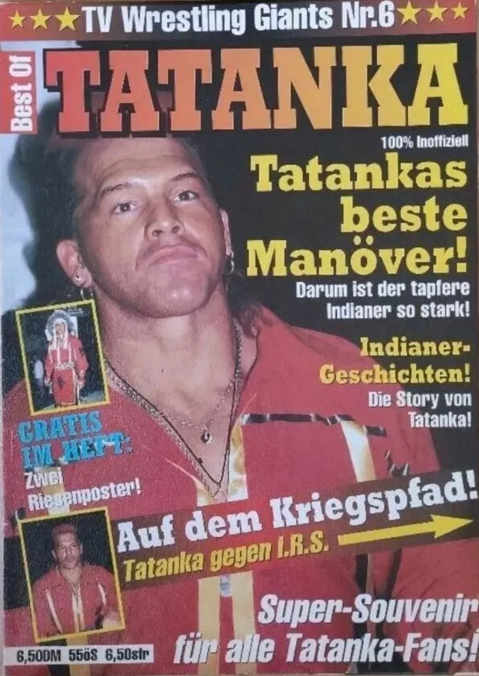 TV Wrestling Giants #6 Tatanka from Germany Magazine PWcatalog