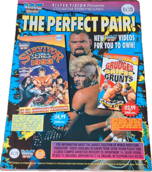 Superstars International Tour 1994 WWF France, Germany, Israel Program Magazine PWcatalog