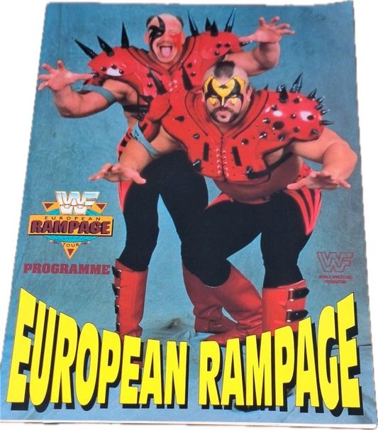 European Rampage WWF Germany Tour 1992 Program