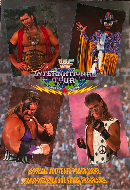 Superstars International Tour 1994 WWF France, Germany Program Magazine PWcatalog