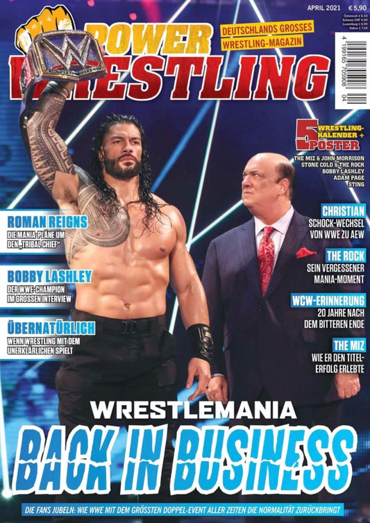 Power Wrestling Magazine April 2021 (#297) Magazine PWcatalog