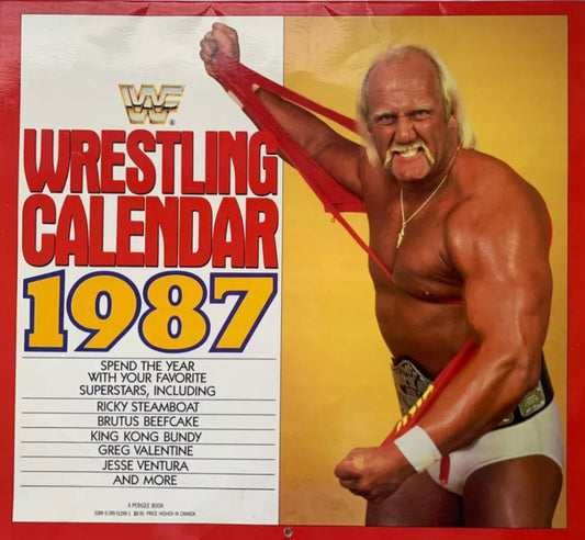 WWF Wrestling Calendar 1987 Hulk Hogan PW Catalog
