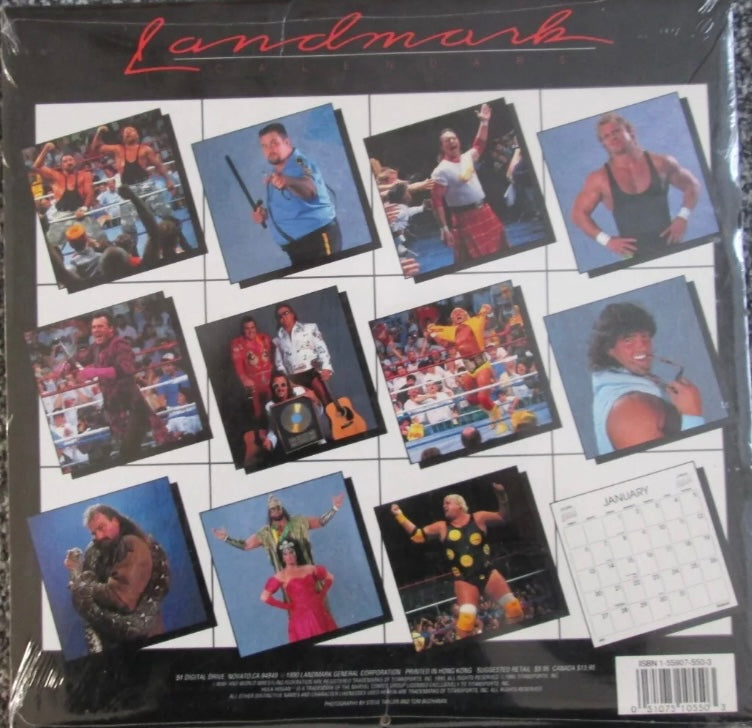 1991 WWF Superstars Calendar Pwcatalog