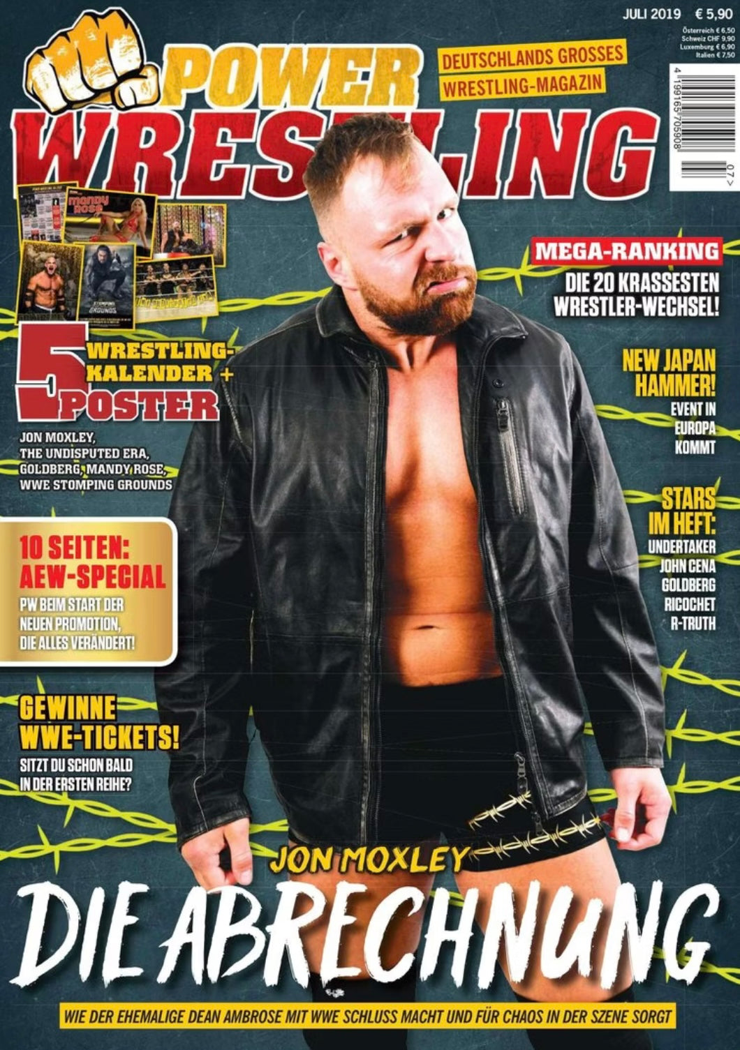 Power Wrestling Magazine July 2019 (#276) Magazine PWcatalog