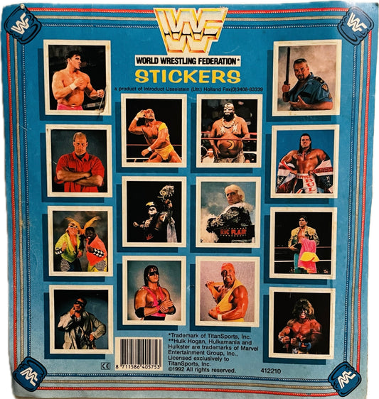 1992 WWF Stickers PW Catalog