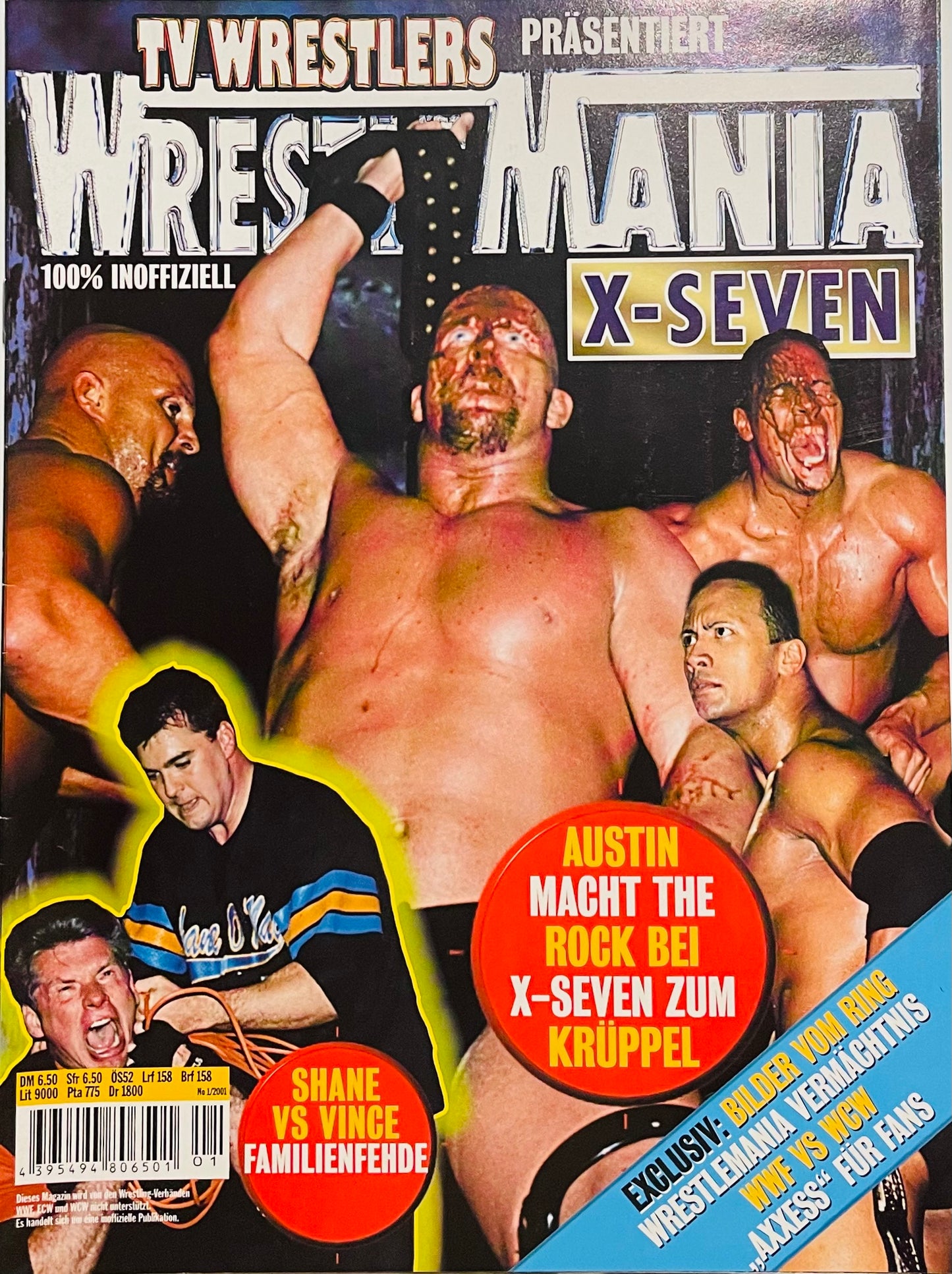 TV Wrestlers presents Wrestlemania X-Seven No. 1/2001 Germany Magazine PWcatalog