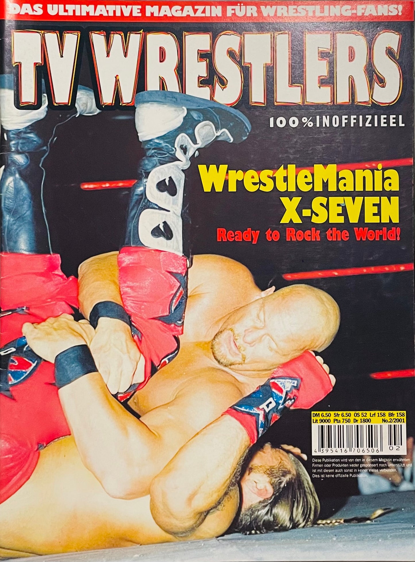 TV Wrestlers No. 2/2001 Germany Magazine PWcatalog