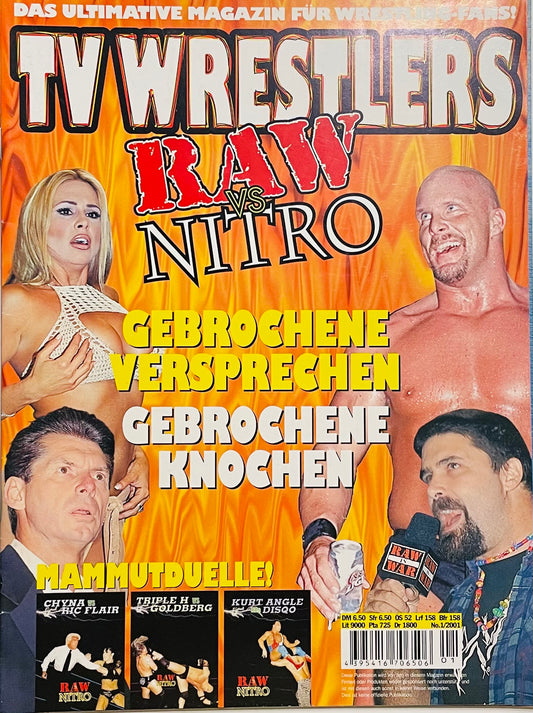 TV Wrestlers No. 1/2001 Germany Magazine PWcatalog
