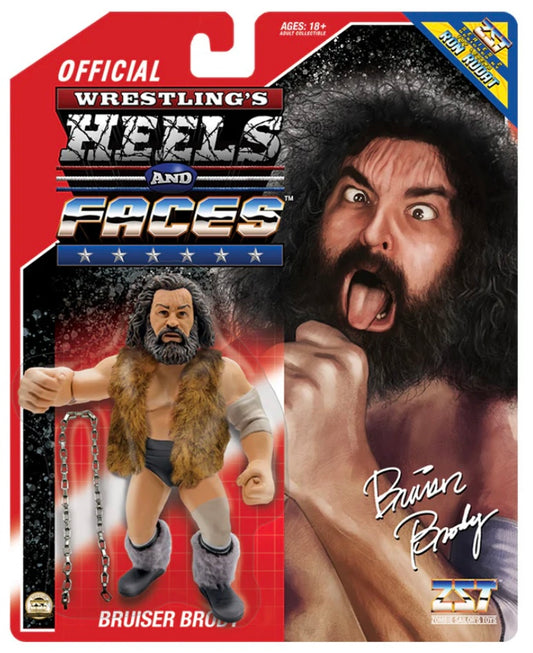 Zombie Sailor's Toys Wrestling's Heels & Faces 2 Bruiser Brody (with Bonus 'Fur' Vest) Action & Toy Figures PWcatalog