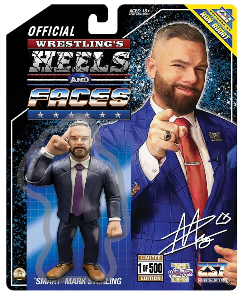 Zombie Sailor's Toys Wrestling's Heels & Faces New York Comic Con Exclusive "Smart" Mark Sterling (Navy Blue Suit) Action & Toy Figures PWcatalog