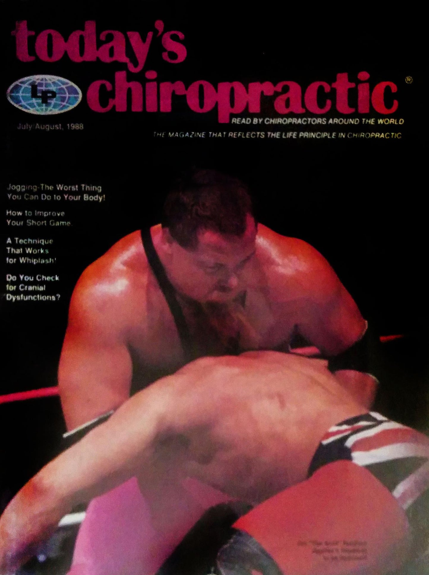 Jim Neidhart Today's Chiropractic back July August 1988 Magazine PWcatalog