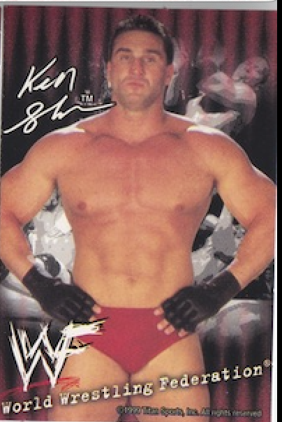 Ken Shamrock WWF Ice Cream Cut-out 1999 Good Humor PW Catalog
