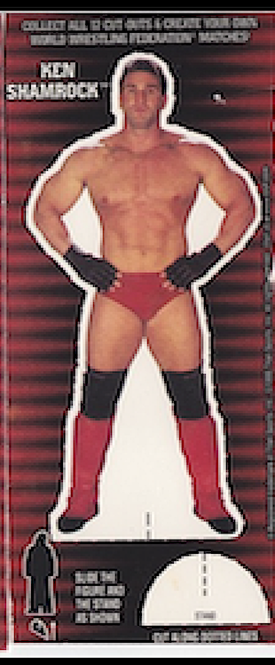 Ken Shamrock WWF Ice Cream Cut-out 1999 Good Humor PW Catalog
