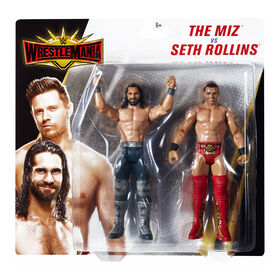 Seth Rollins & The Miz WrestleMania 35 Mattel Action Figure 2-Pack