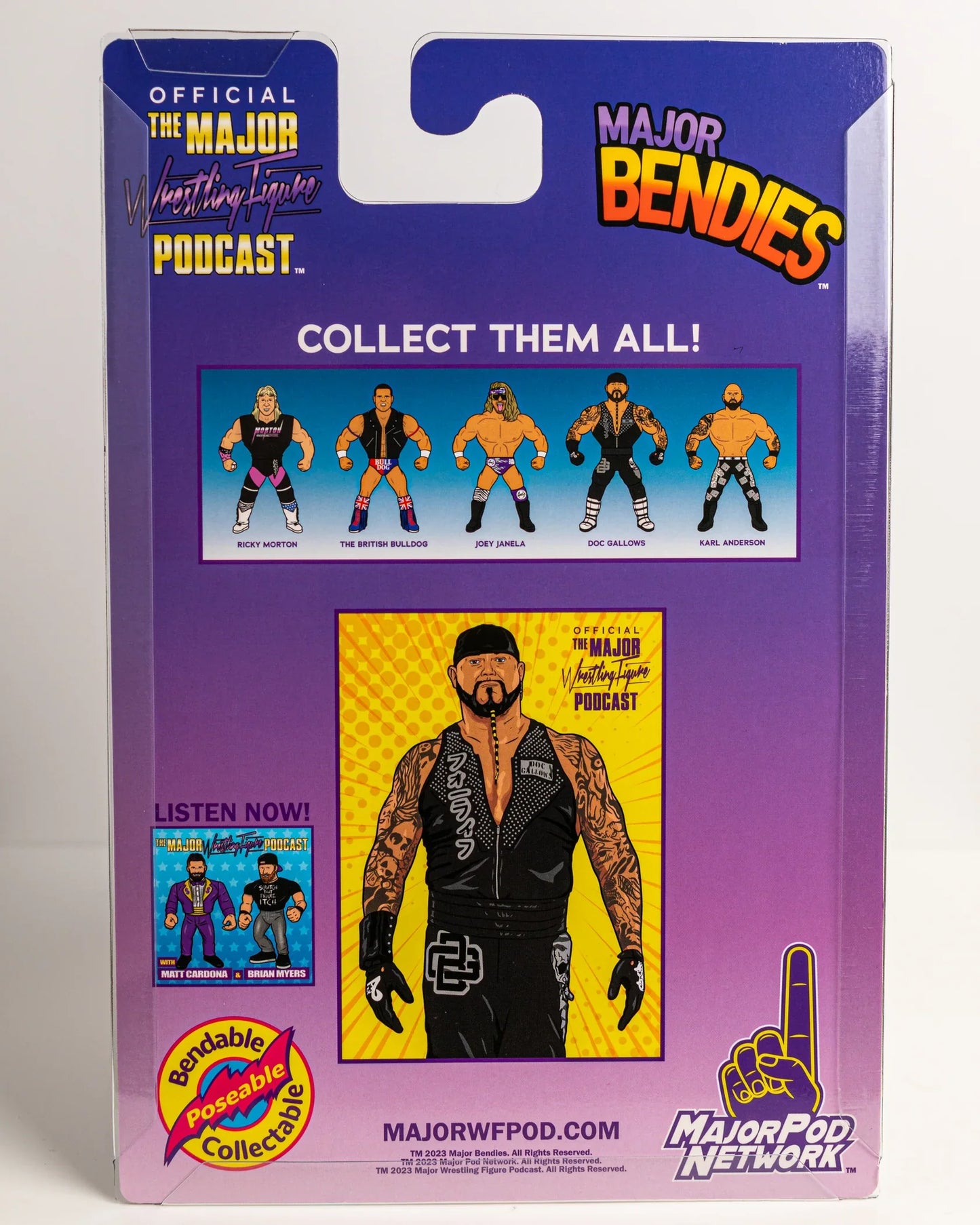 Major Wrestling Figure Podcast Major Bendies Series 4 Doc Gallows Action & Toy Figures PWcatalog