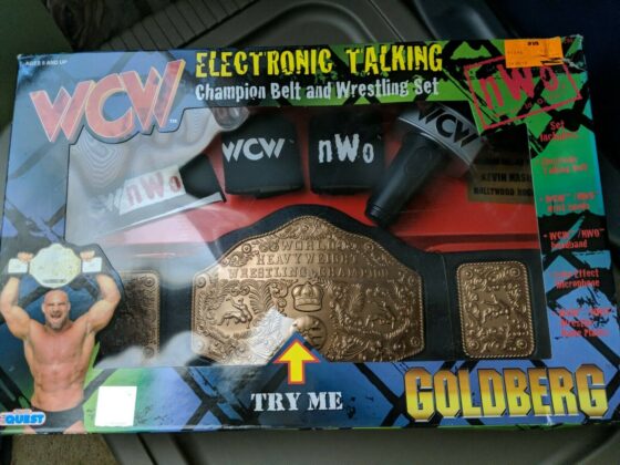 WCW Electronic Talking Championship Belt by Manley Toy Quest PWcatalog
