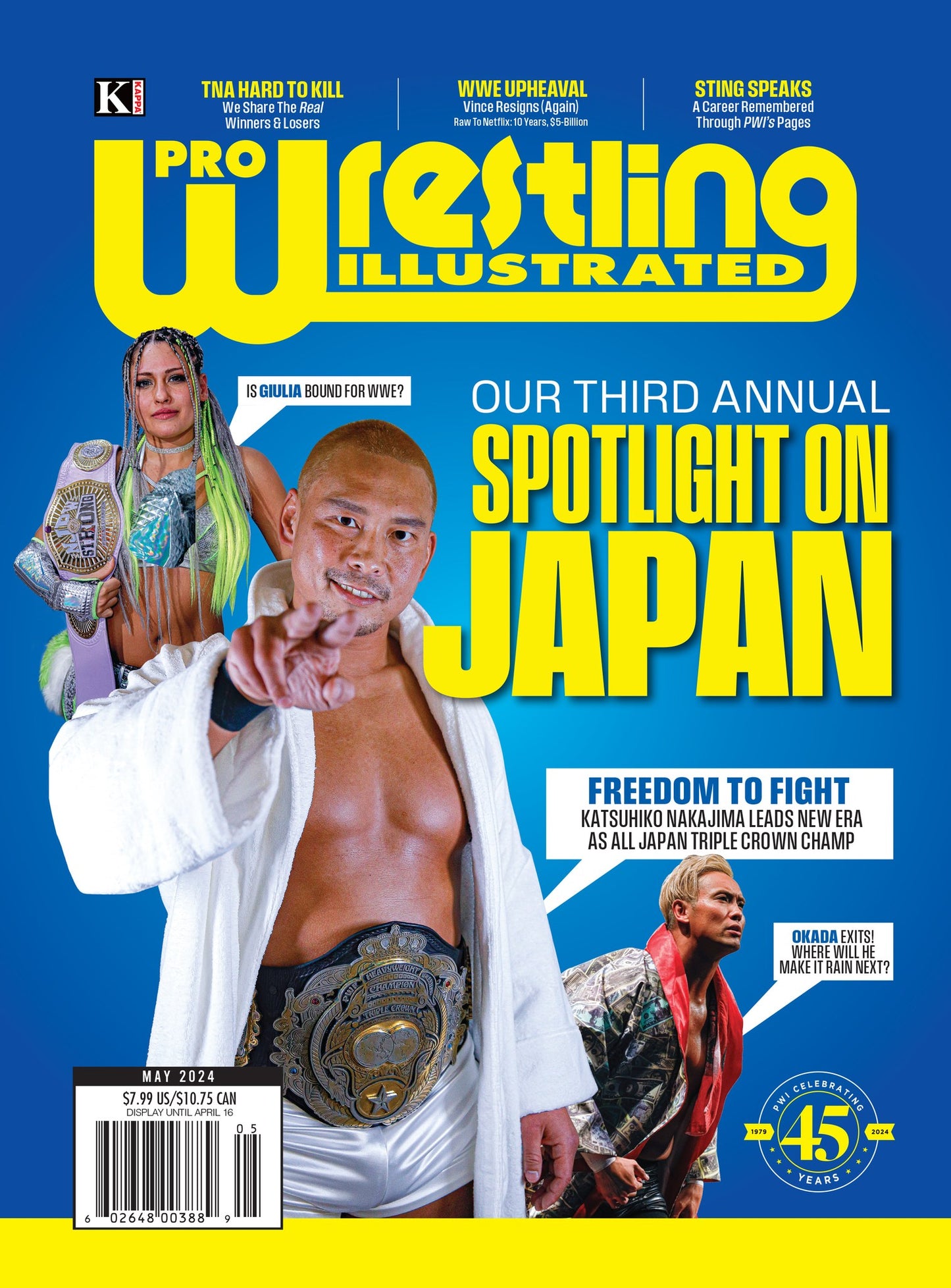 Pro Wrestling Illustrated May 2024 Magazine PWcatalog