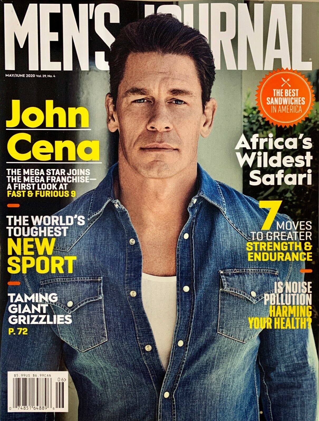 Men's Journal May June 2020 John Cena Magazine PWcatalog