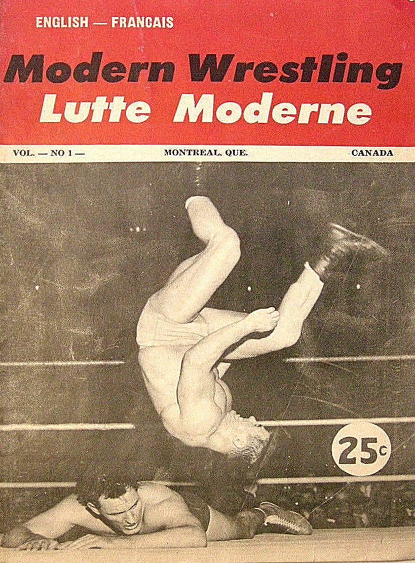 Modern Wrestling Lutte Moderne from around 1956 Montreal, Québec Magazine PWcatalog