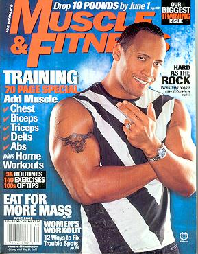 Muscle & Fitness June 2002 The Rock Magazine PWcatalog