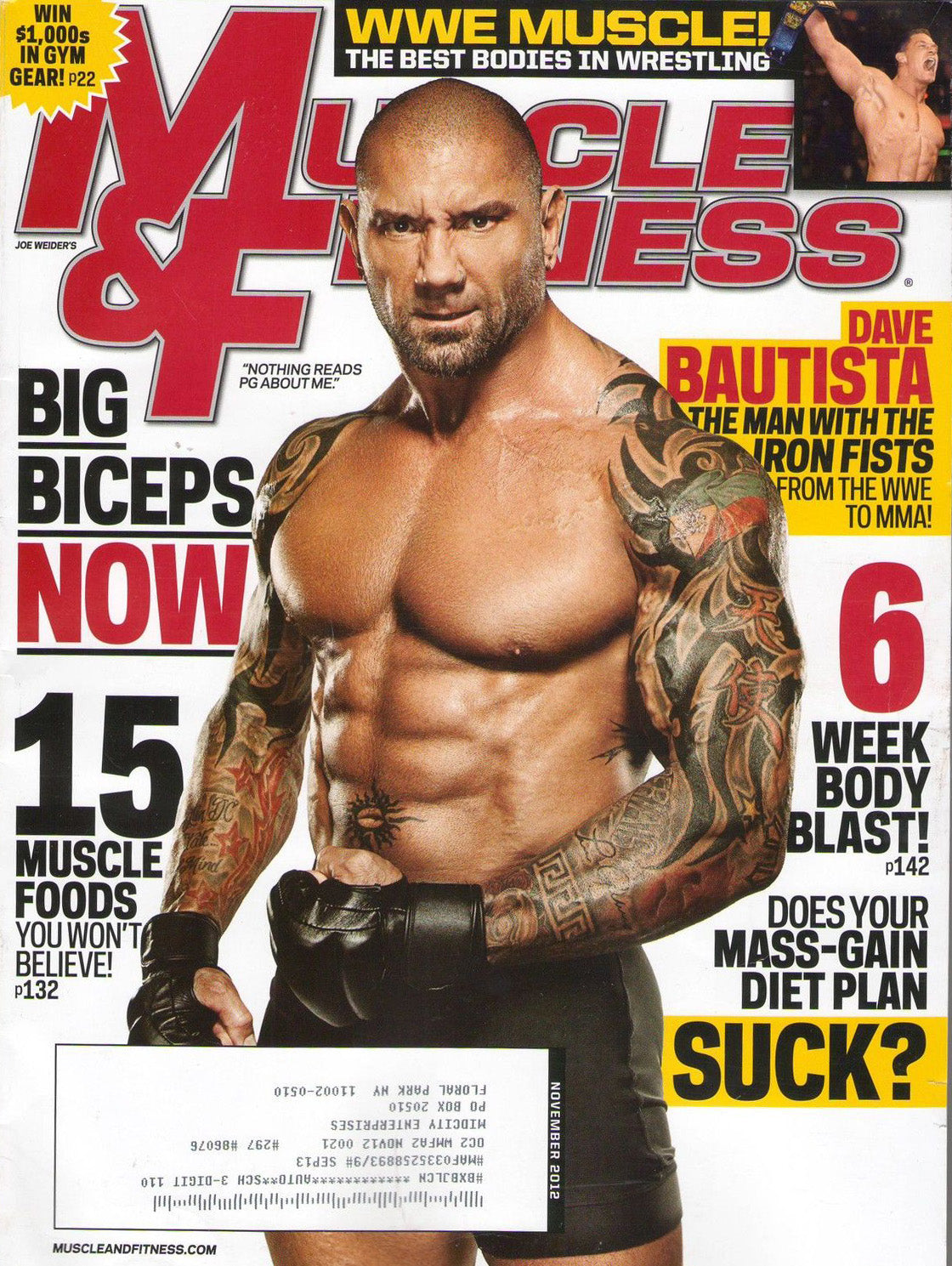 Muscle & Fitness November 2002 Magazine PWcatalog