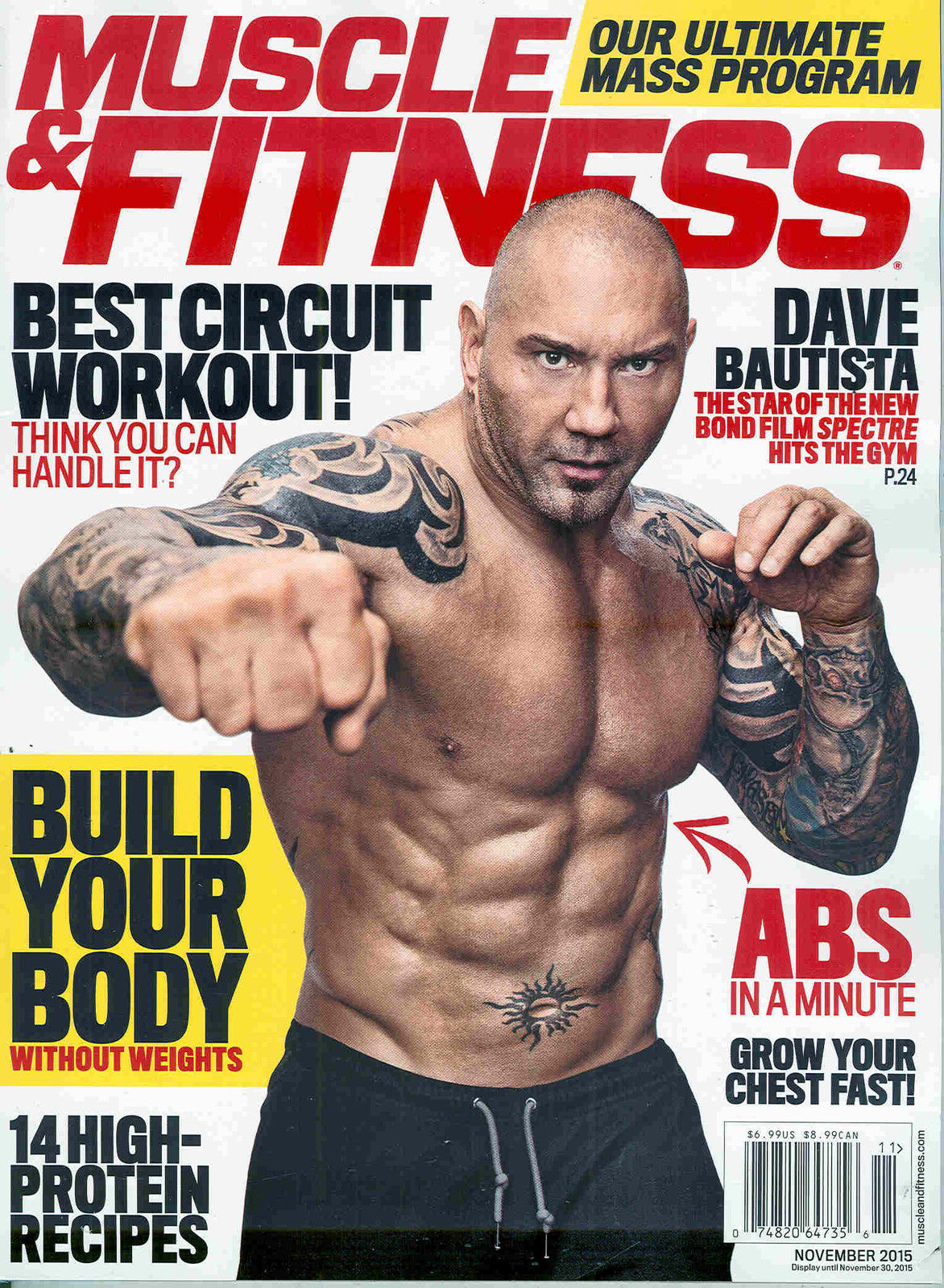 Muscle & Fitness November 2015 Magazine PWcatalog