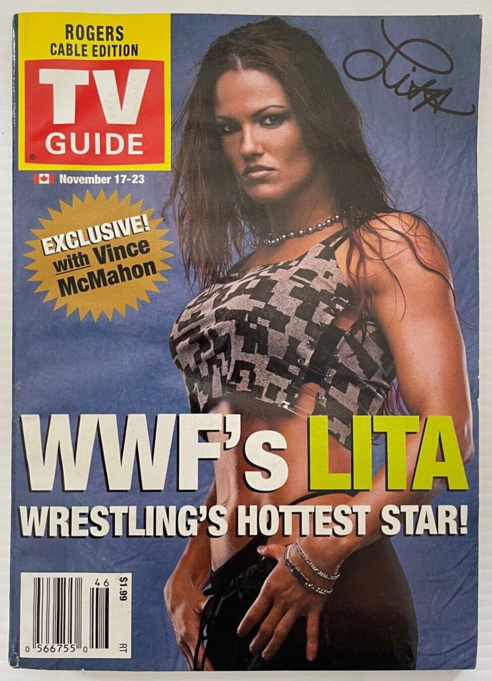 TV Guide Canada Lita Vol 25 # 46 November 2001 Magazine PWcatalog