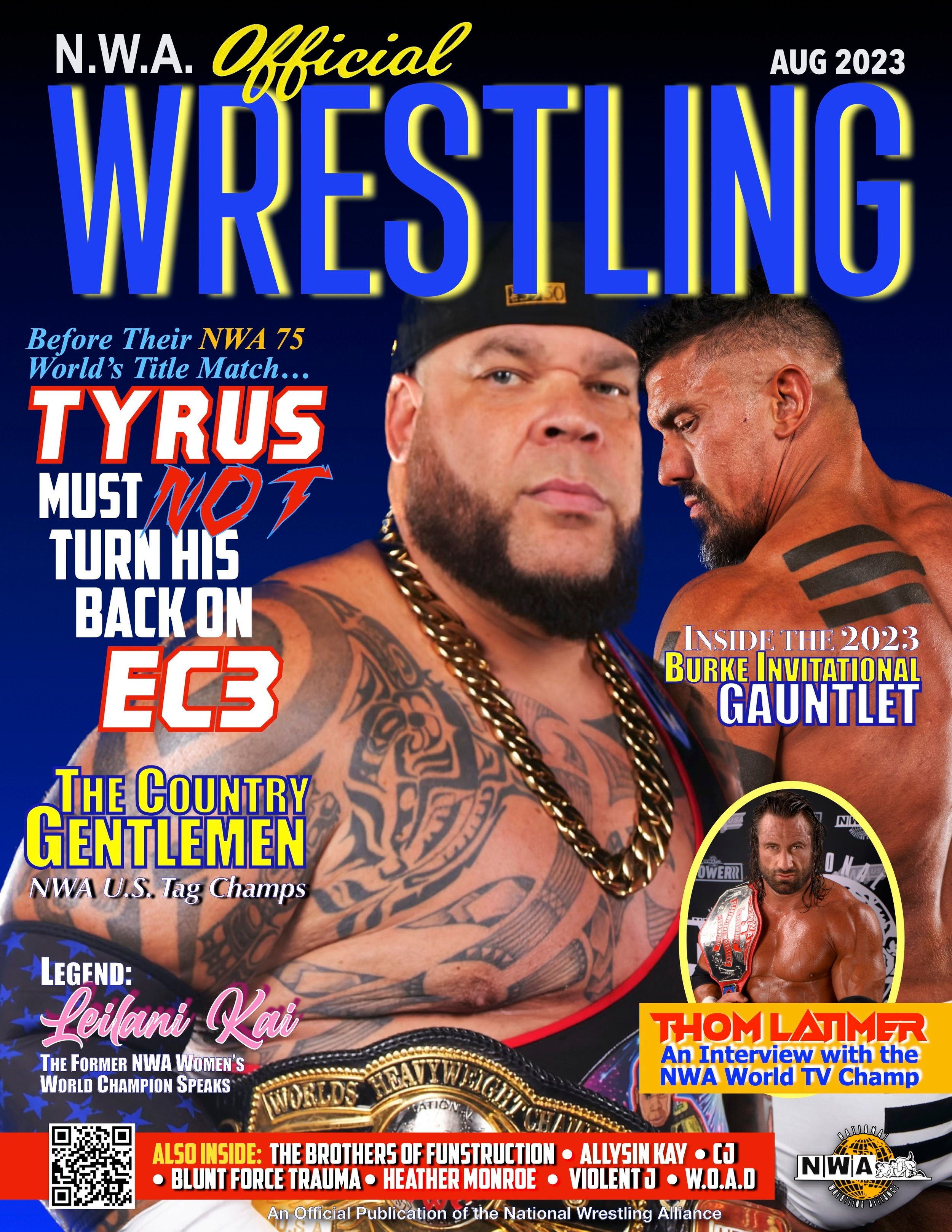 NWA Official Wrestling Magazine August 2023 PW Catalog