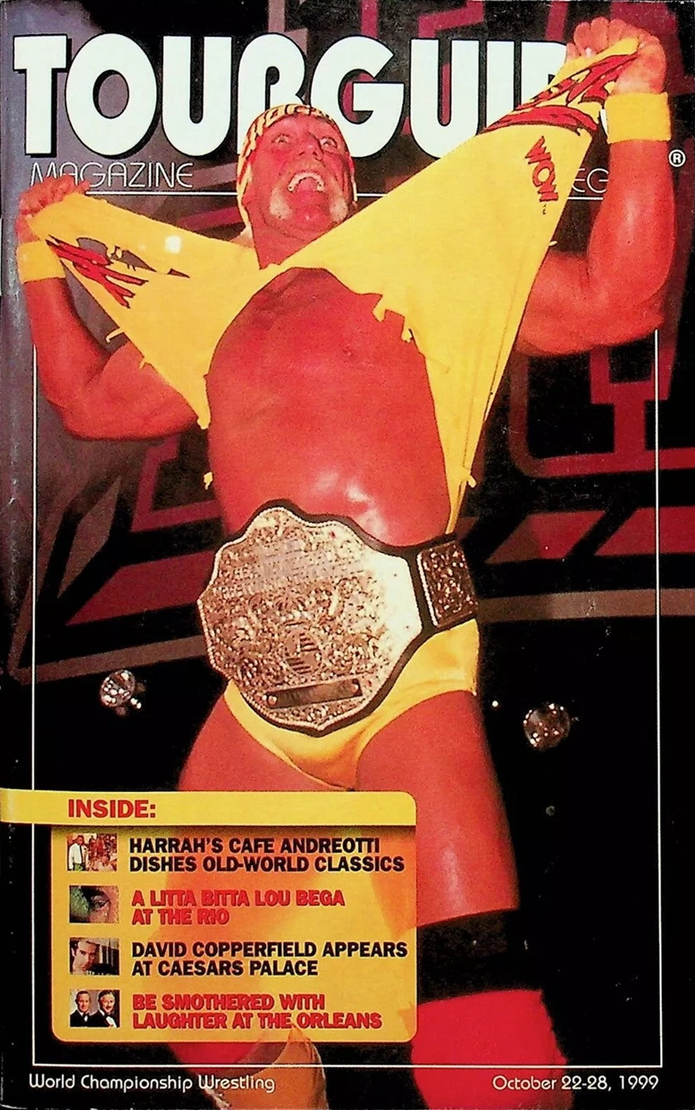 Las Vegas Tour Guide magazine October 1999 Hulk Hogan Magazine PWcatalog