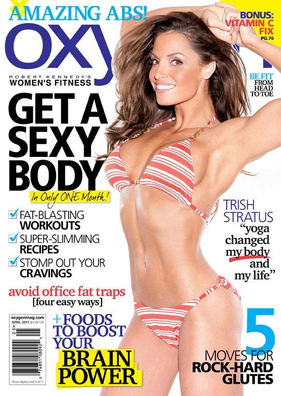 Oxygen March 2011 Trish Stratus Magazine PWcatalog