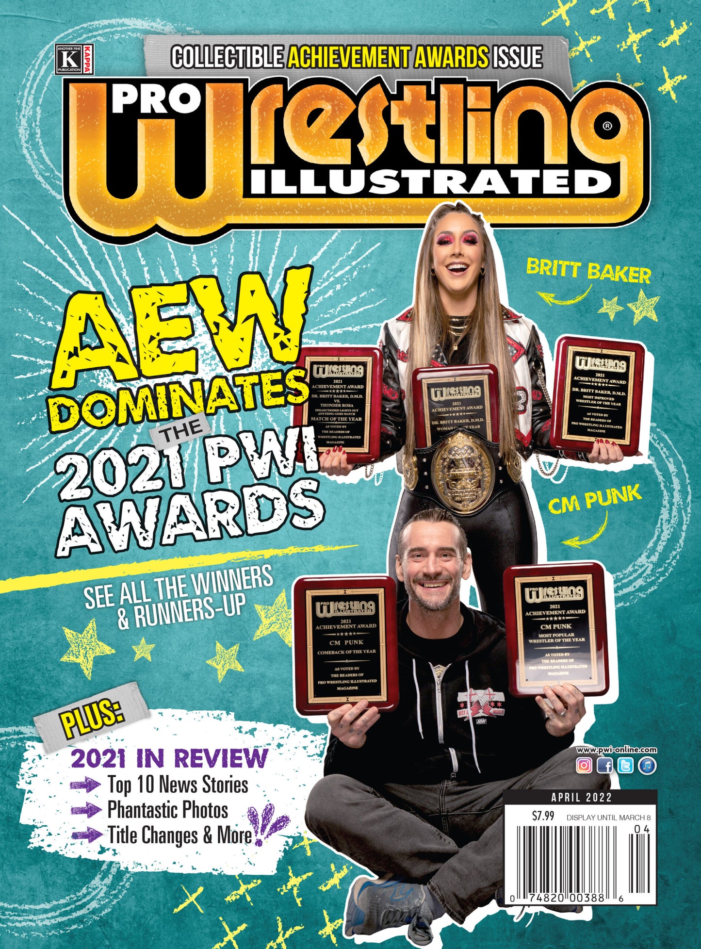 Pro Wrestling Illustrated April 2022 Magazine PWcatalog